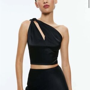 NWT Alice and Olivia One Shoulder Top